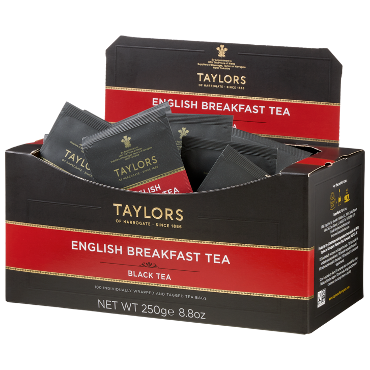 Taylors of Harrogate English Breakfast Tea, Black Tea, 100-count